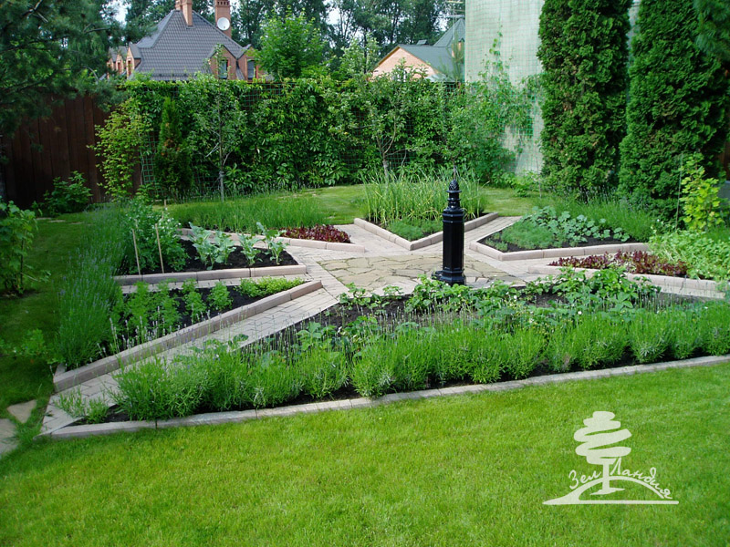 Ландшафтный дизайн огорода и сада на даче